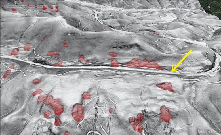 Lidar highlights impressive landslide density on the southern ...